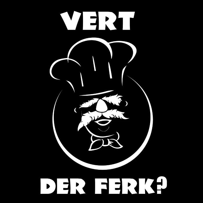 Vert der Ferk T-Shirt Chef Koch Küche Retro