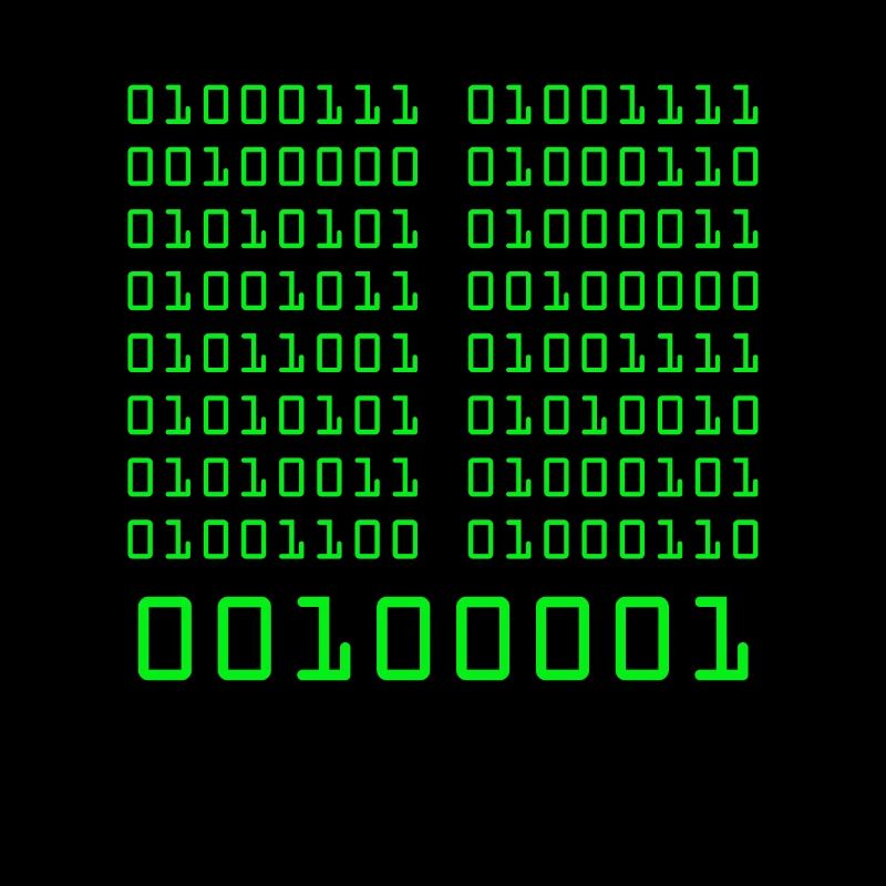 Go fuck yorself! Binärcode Programmieren Code