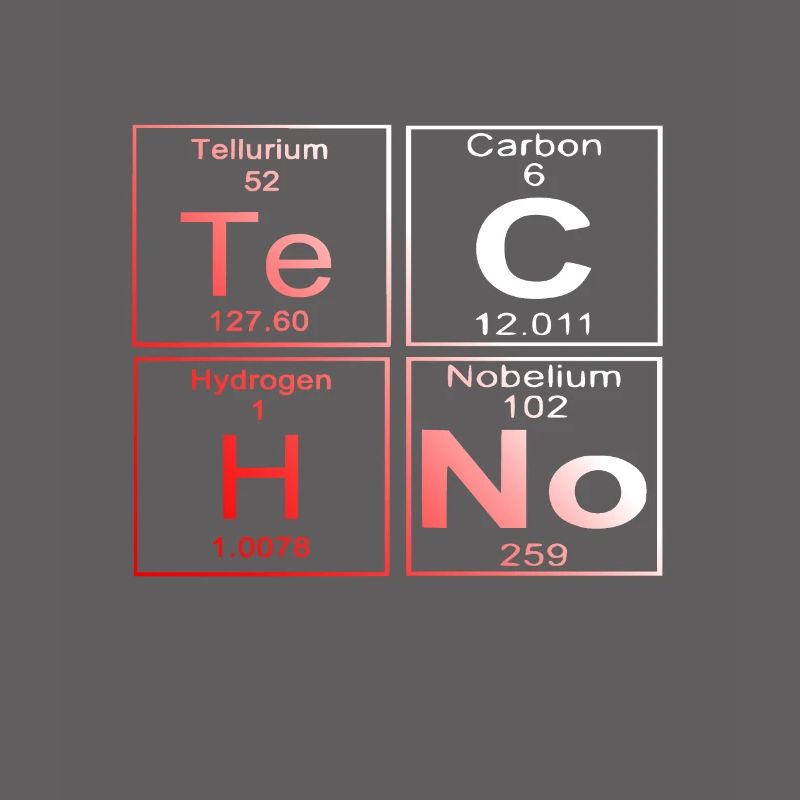 Techno Elemente T-Shirt Periodensystem der Element