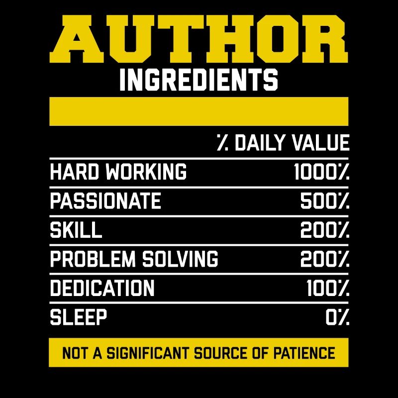 Fantastic Author Ingredients Tee Shirt