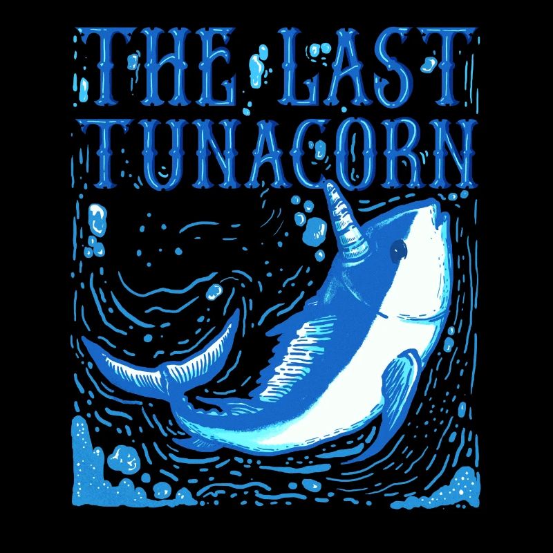 Thunfisch Einhorn Wortspiel Lustig Spruch Geschenk