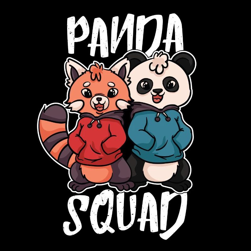 Red Little Panda Panda Bear Squad Gift