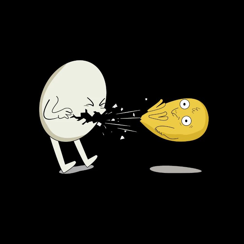 Egg Chick Egg Yolk Sneeze Cold Funny Chicken
