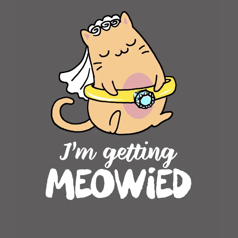 Cat with wedding ring - funny wedding gift