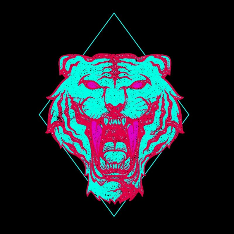 Neon Tiger face gift