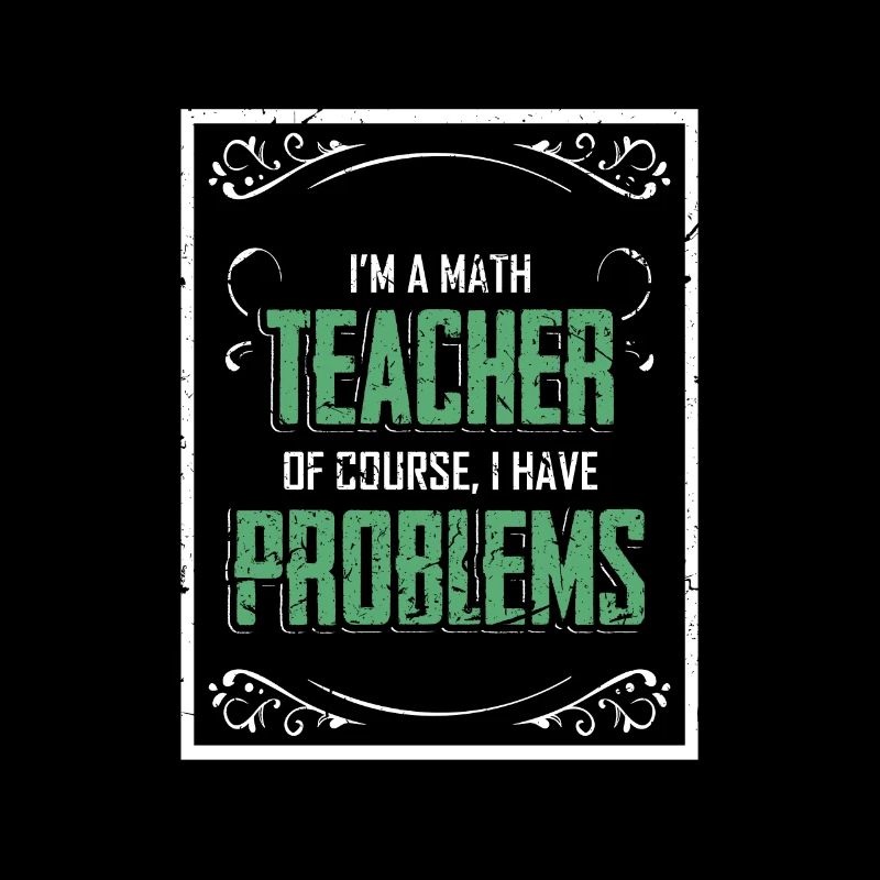 Cadeau texturé de professeur de mathématiques