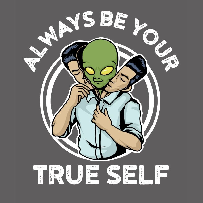 Sei immer du selbst Alien Mann Geschenk