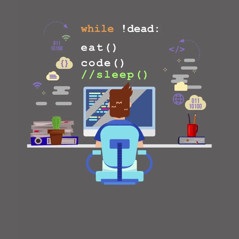 Eat Sleep Code Programmation informatique