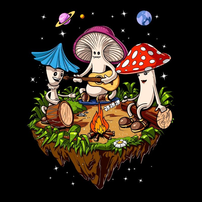 Hippie Magic Mushrooms Psilocybin Psychedelic Trip