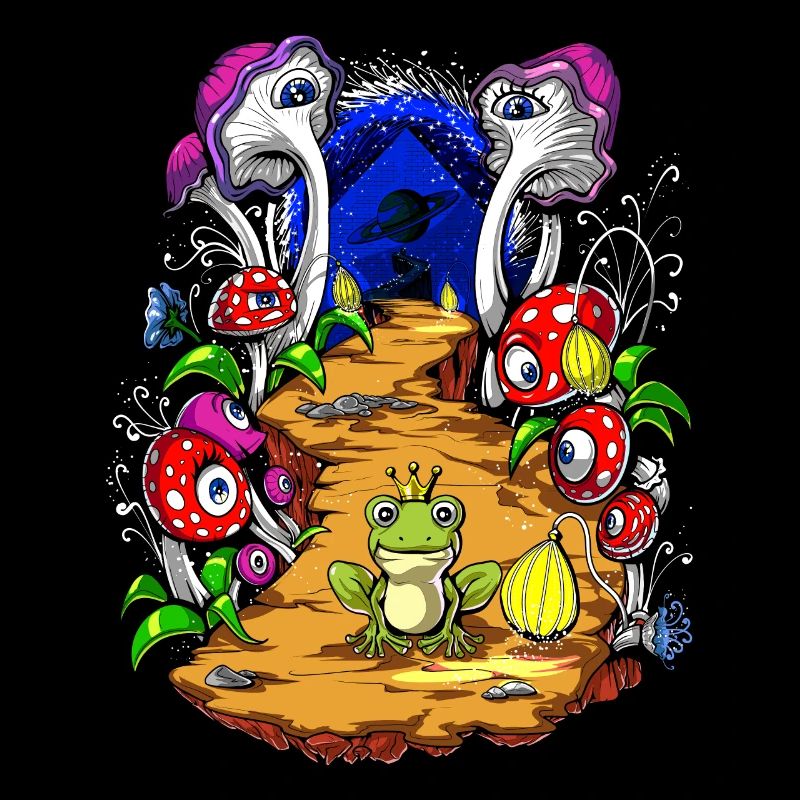 Magic Mushrooms Psychedelic Fungi Trip Forest
