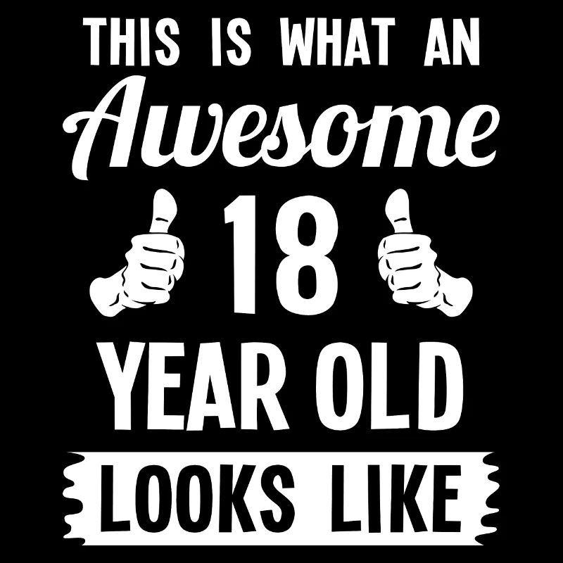 C'est ce qu'un 18 ans impressionnant ressemble