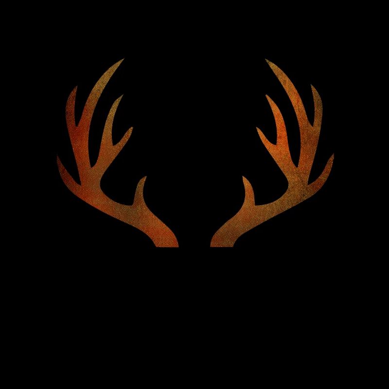 Bois de cerf de cerf en brun