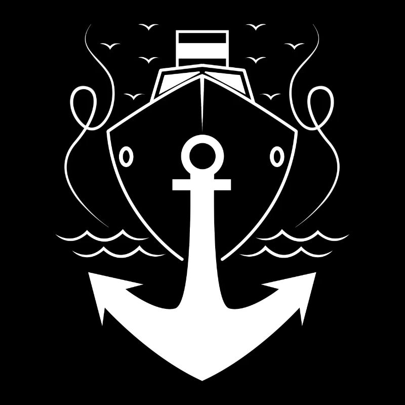 Anker mit Schiff
