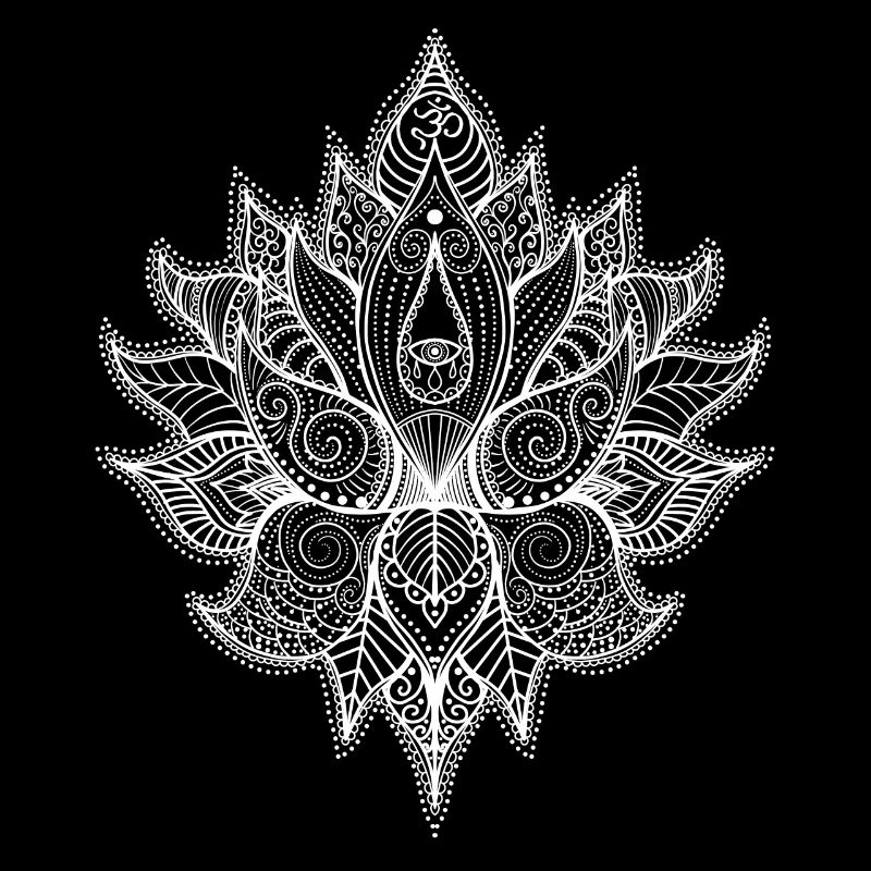 Indisch Buddhistisches Blume des Lebens Mandala