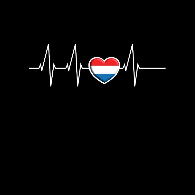 Herzschlag Pays-Bas Coeur Hollande Drapeau Cadeau