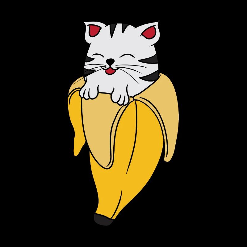 Cadeau d'animal chat banane banane chat