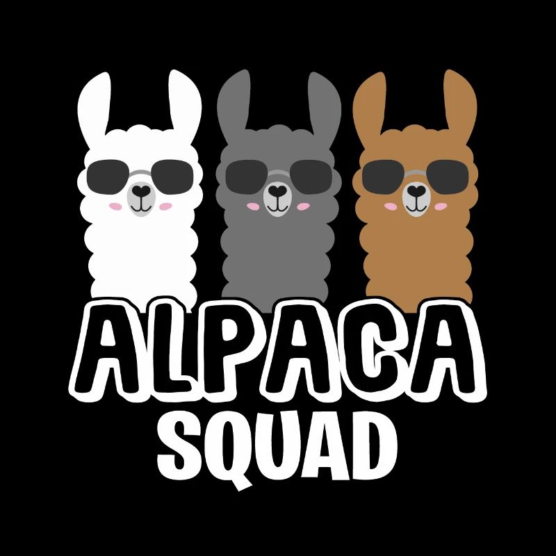Alpaca Squad Alpaka Lama Haustier Tire Geschenk
