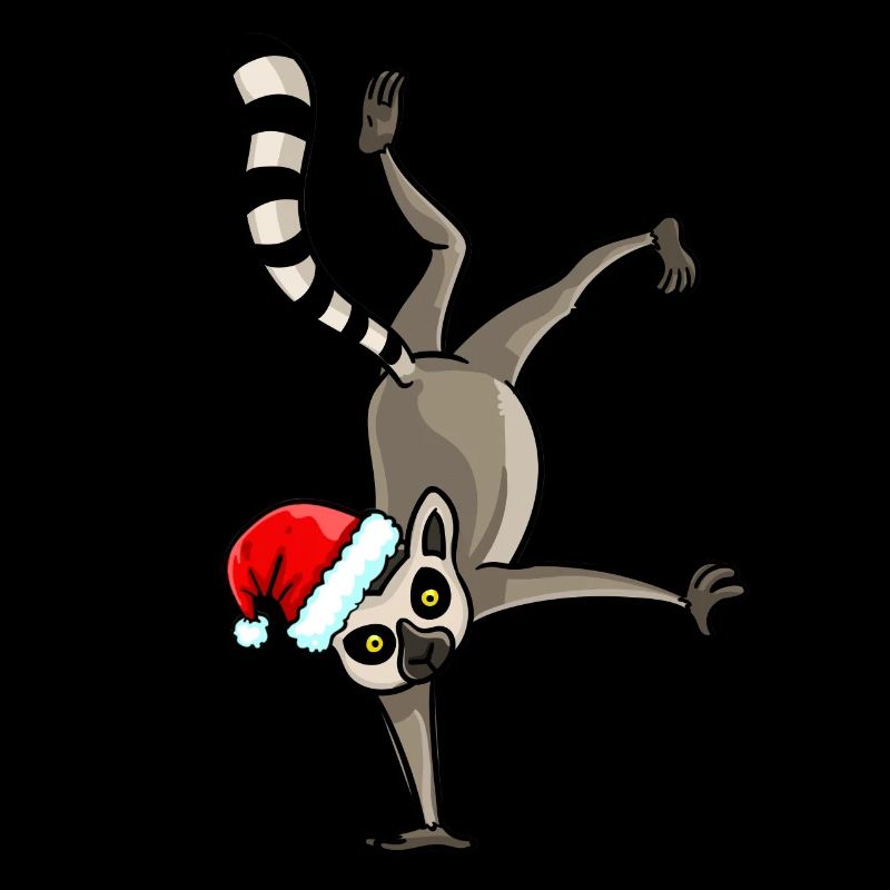 Singe lémurien singe drôle Noël