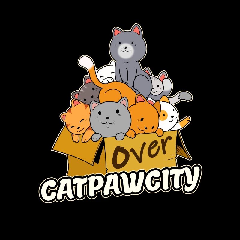 Capacité de surcapacité Chaton bondé de chats