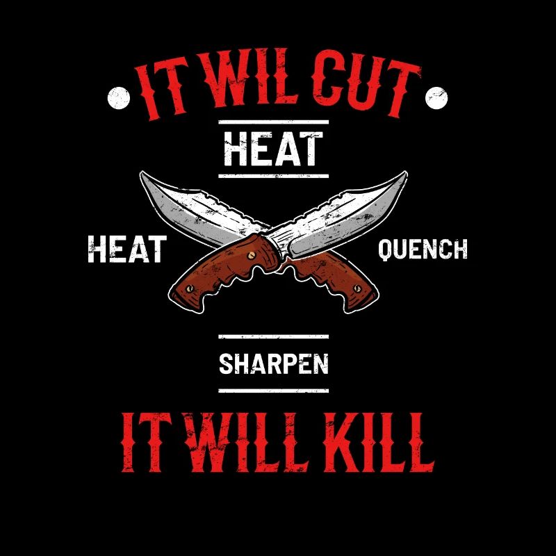 Blacksmith forged knife