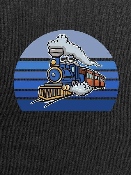 Blue Retro Train