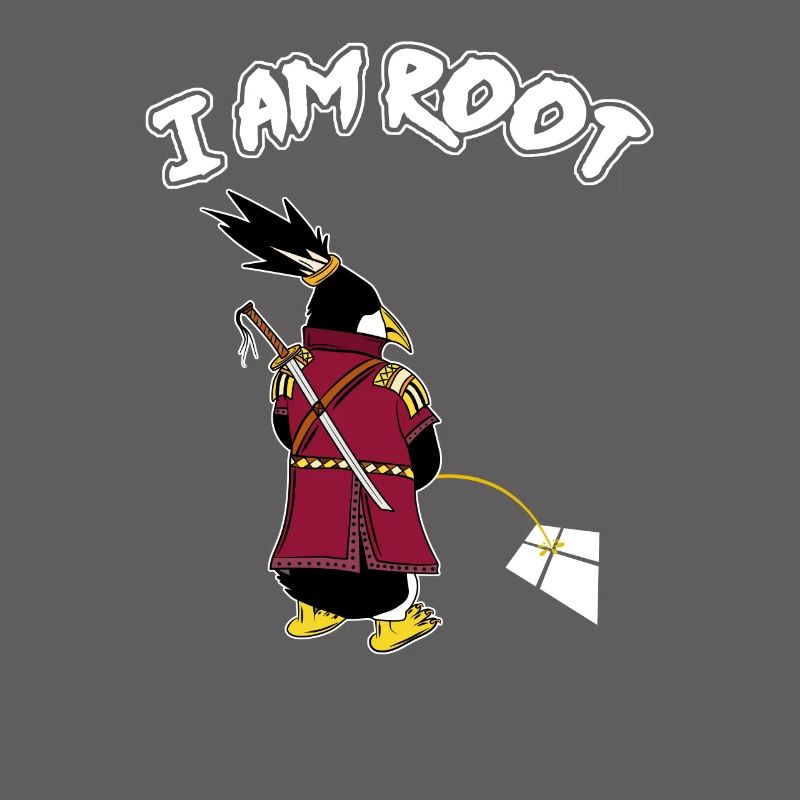 Linux Pinguin I Am Root Geeks Nerd Computer Ninja