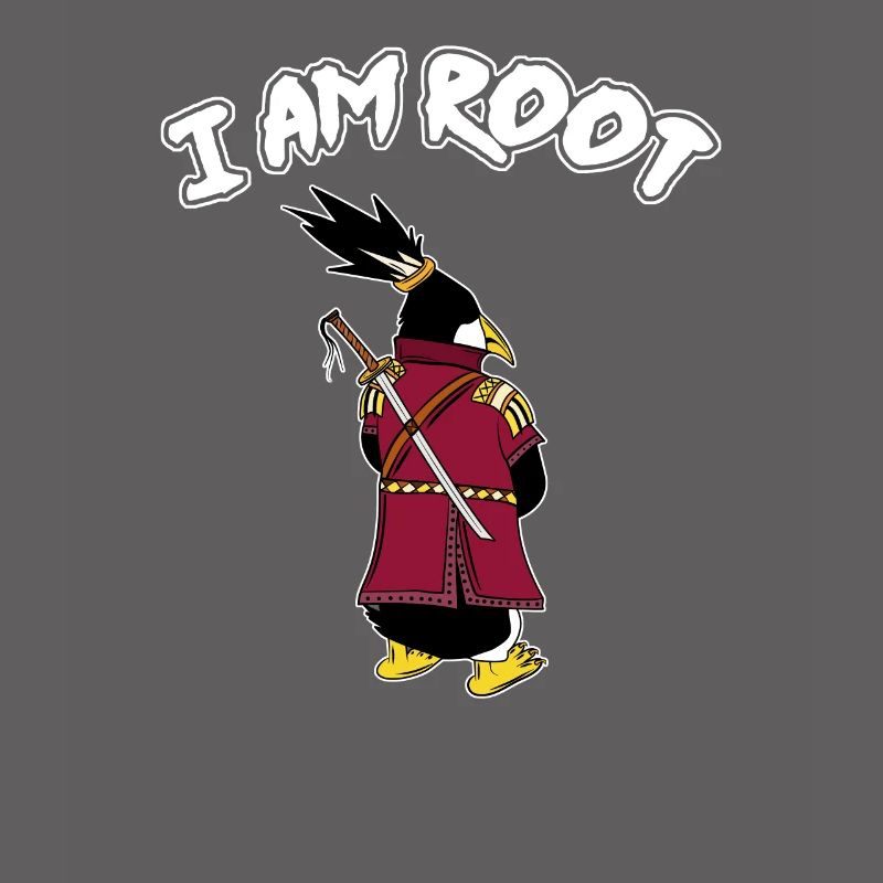 Linux Penguin I Am Root Geeks Nerd Computer Ninja