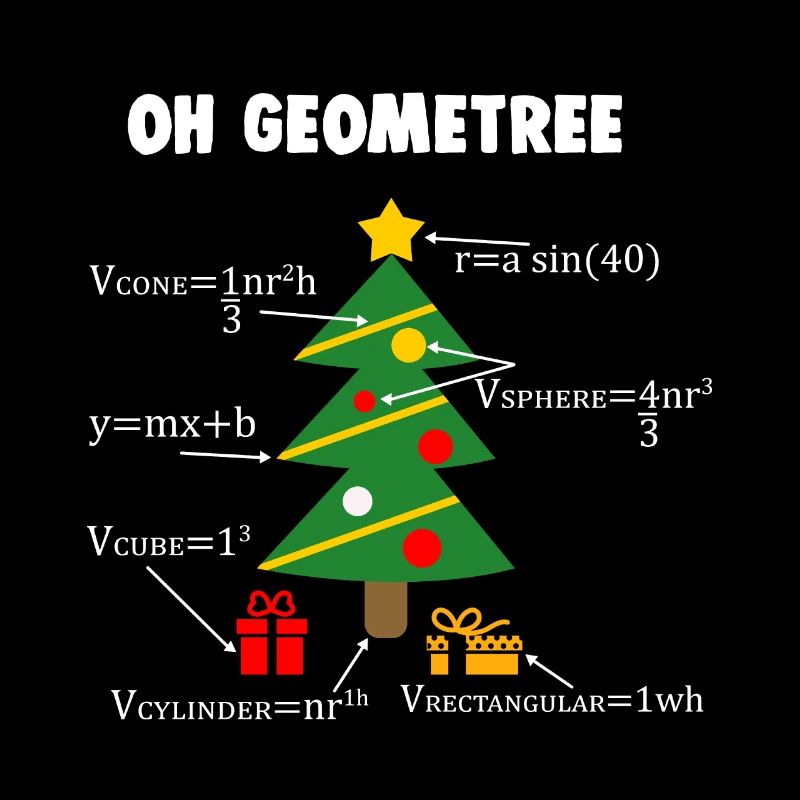 Oh Geometree Drôle prof de maths de Noël