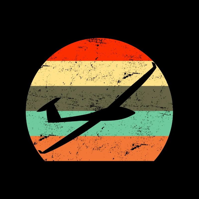 Retro Segelflieger Flug Geschenk