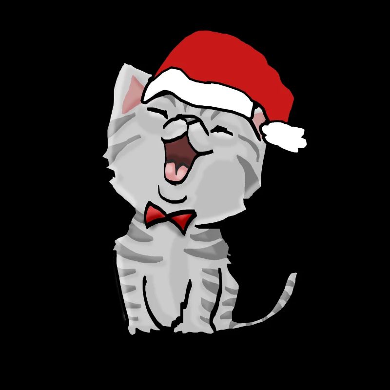 joli chat de Noël tomcat noël chat de noël