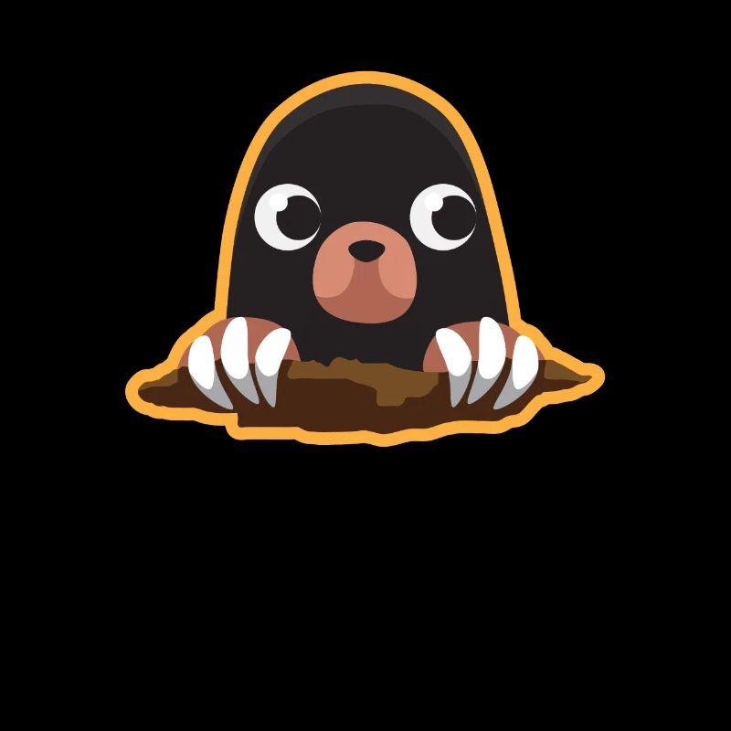 Mole Cute Cute Digging Maulwürfhügel Klein