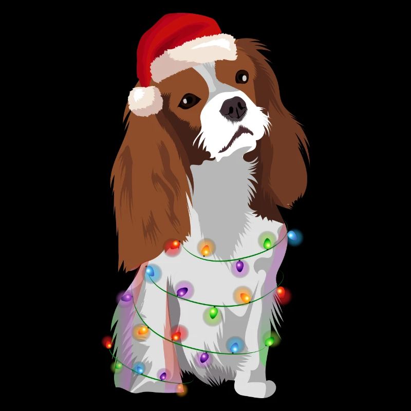 Cavalier King Charles Spaniel Hund Lichterkette We