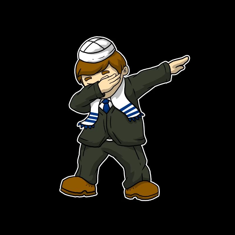 Drôle Bar Mitzvah Garçons Dabbing Hanoukka