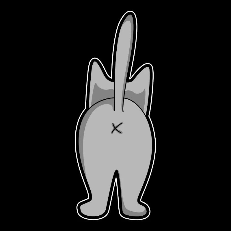 Cadeau d'ami chat gris chat miaou