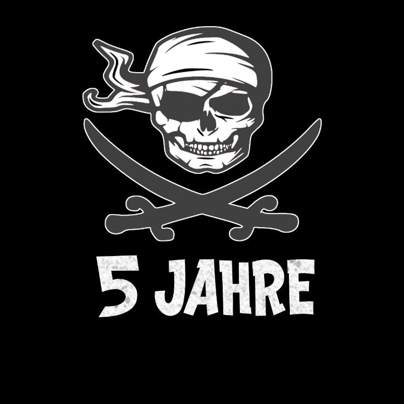Pirat Seeräuber Geburtstagsshirt 5 Jahre Junge