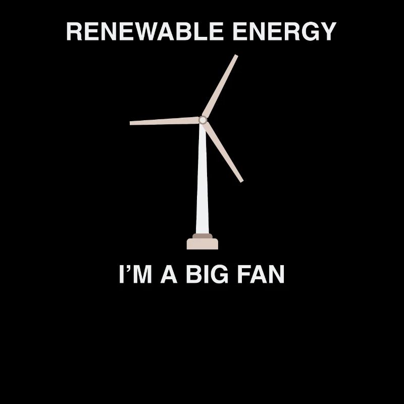 Énergie renouvelable Je suis une grande éolienne