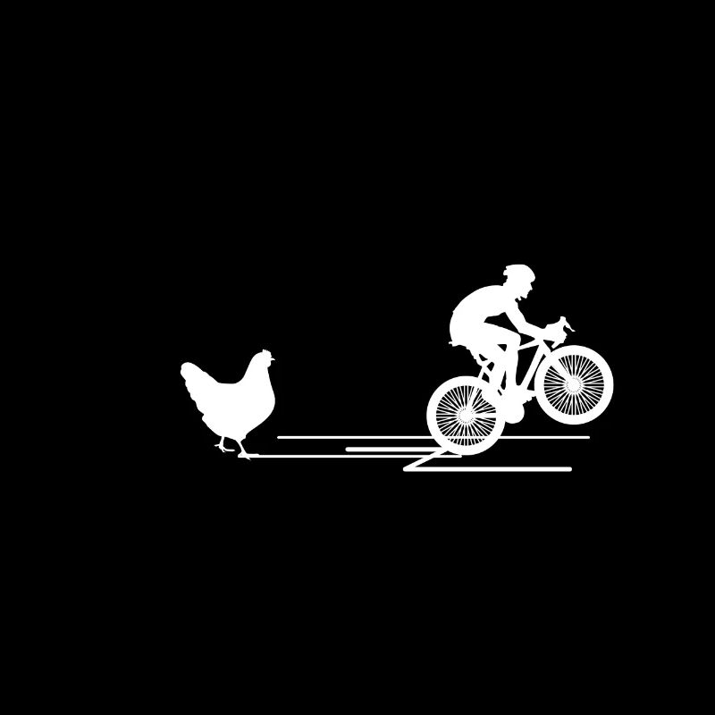 Poulet-animal-cyclisme Idées cadeaux mignons