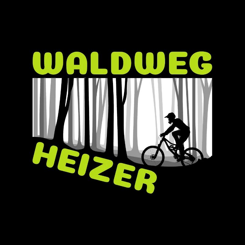 Chauffeur de sentier forestier VTT et coureur de descente