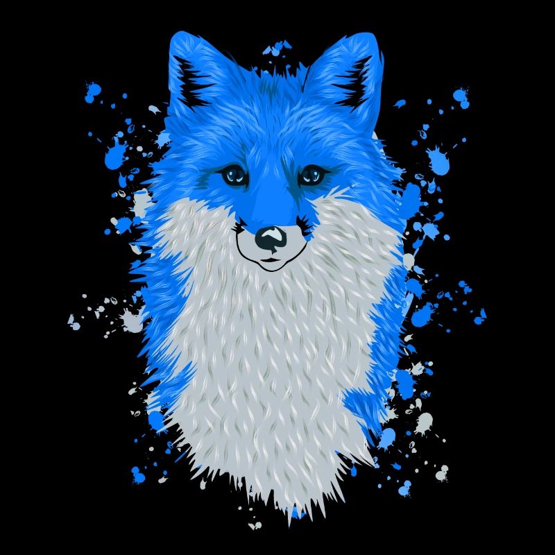 Blauer Fuchs Waldtier