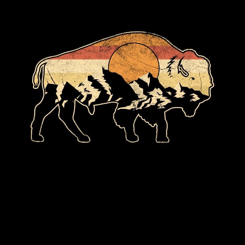 Retro buffalo