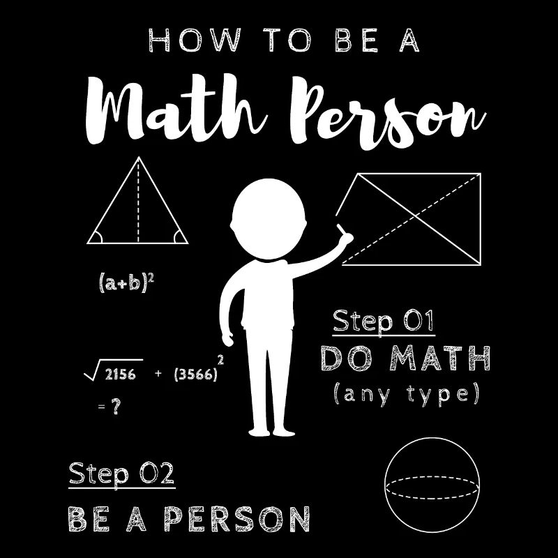 Mathe Person Lustig