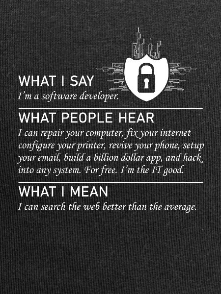 Software developer Funny programmer