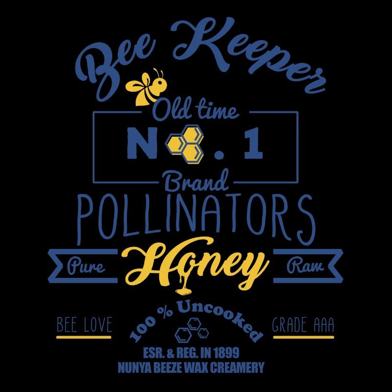 Bee Keepers Pollinators Honey Farmer Bottle Label