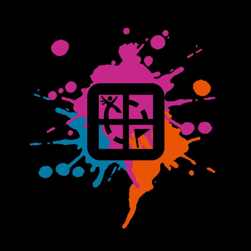 Geocaching colored blob