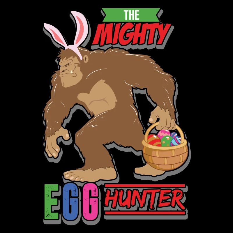 Bigfoot Egg Hunter - Easter Bunny Basket Holiday