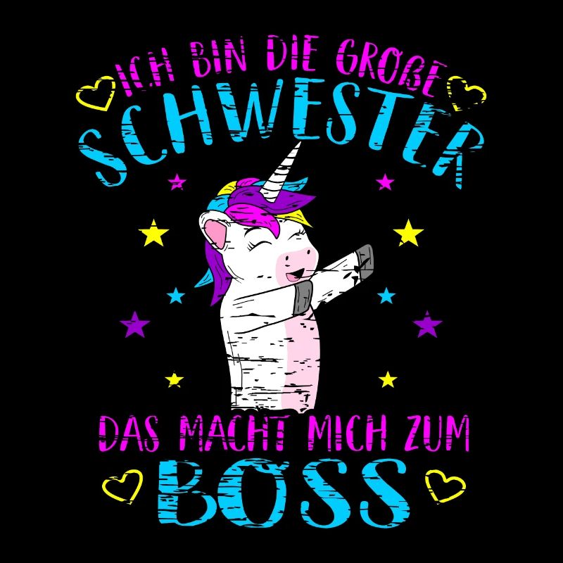 Große Schwester Boss Dabbing Einhorn Dab Mädchen