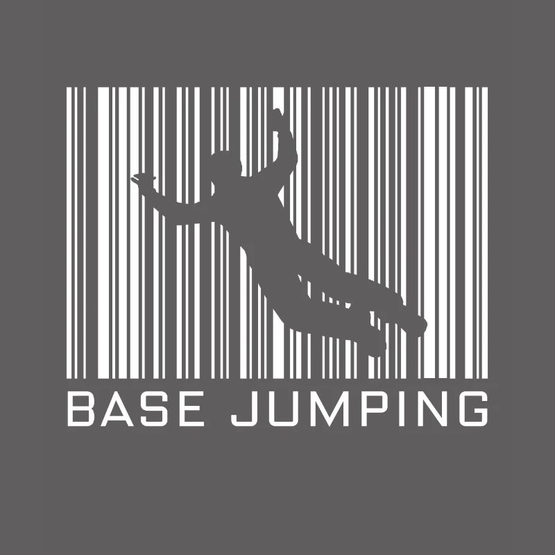Base jumping hobby with barcode