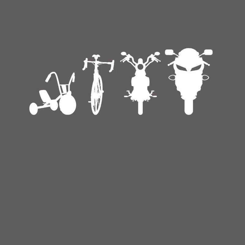 Motorrad Evolution Motorradfahrer Roller Geschenk