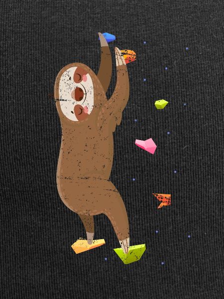 Climbing sloth climber