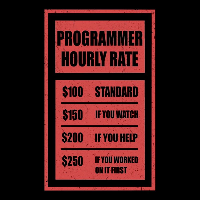 Programmer hourly rate programmer